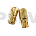 Q-C-0022  Quantum Φ6.0 mm Gold Plated Bullet Connectors Easy Solder  
